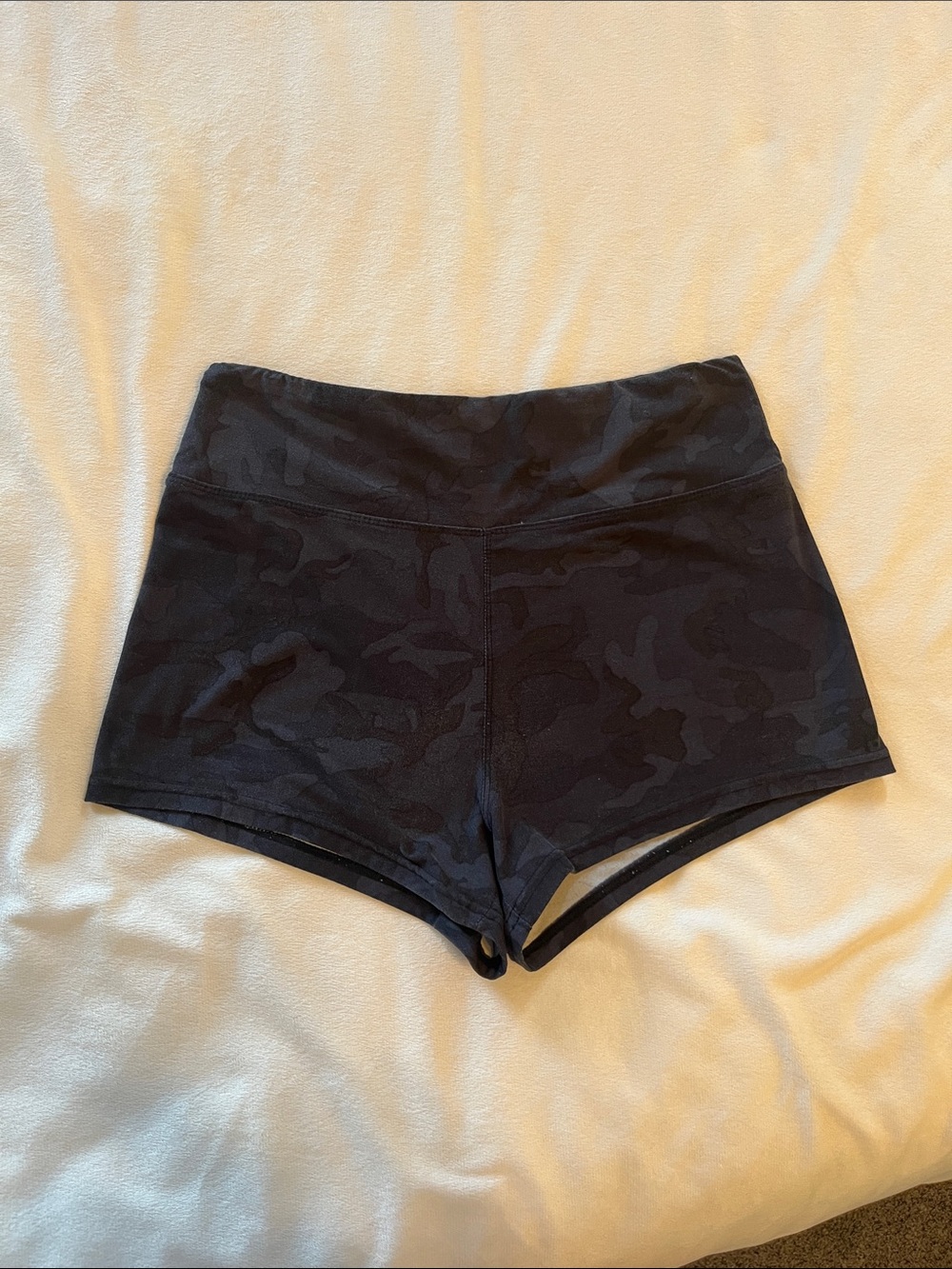 Women's Black Camo Active Shorts